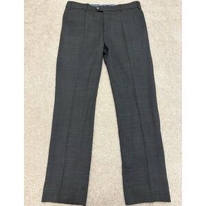 Meyer Exclusive NWT Pleated Dress Pants Size 52 35W 32L Gray Wool Blend Romania